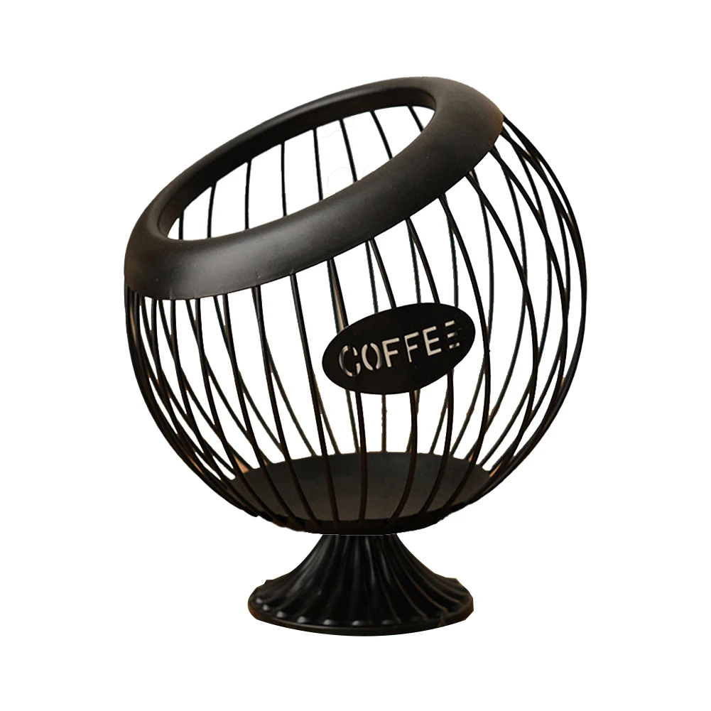 Coffee Pod Capsule Holder Iron Hollow Out Display Rack Stand Home Cafe Snacks Candy Metal Storage Organizer For Coffee