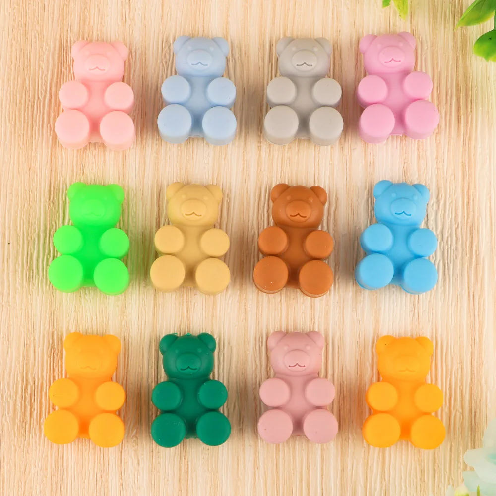 

Kovict 5/10/15Pcs New Mini Animal Silicone Beads For Jewelry Making DIY Pacifier Chain Bracelet Accessorie