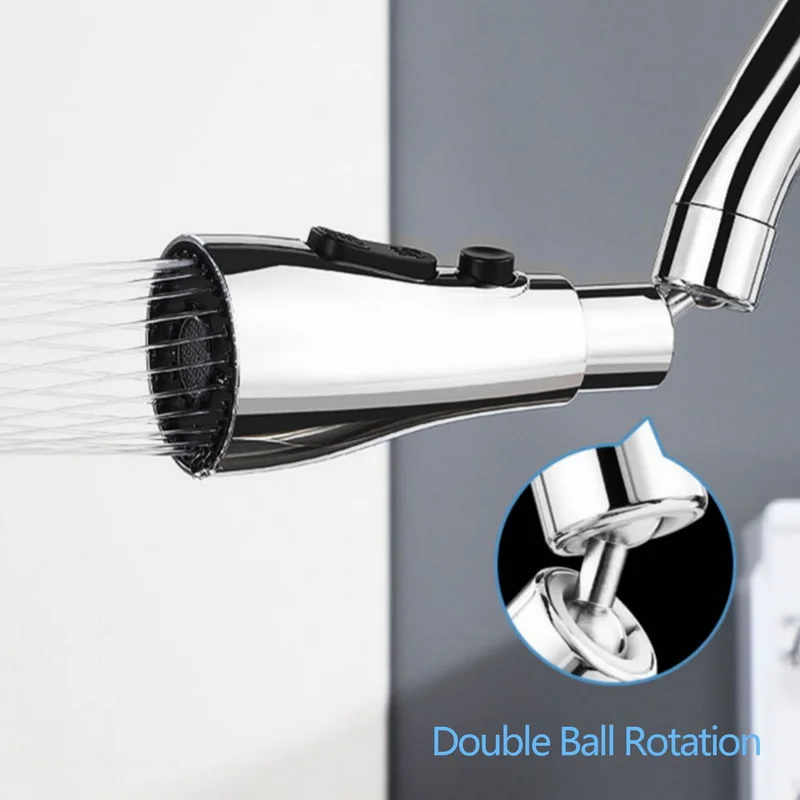 3 in 1 Flexible Kitchen Faucet 360 ° Adjustable Replaceable Faucet Pull-out Sink Mixer Faucet Kitchen Accessories 5