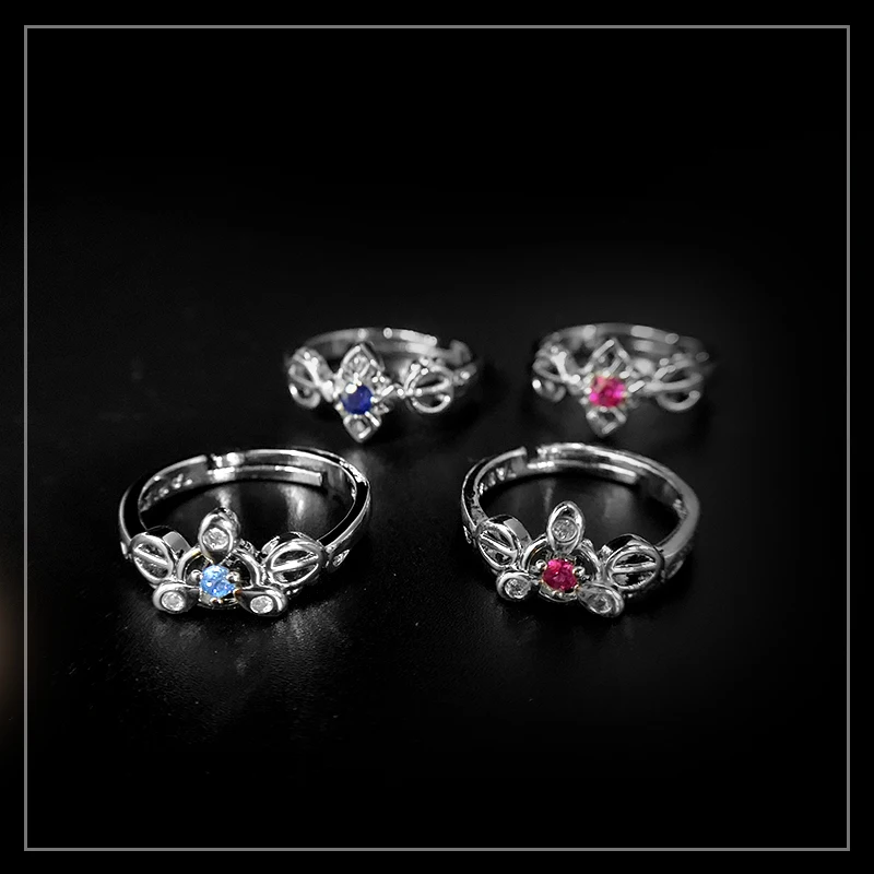 Anime Genshin Impact Scaramouche Kaeya Diluc Fashion 925 Sliver Finger Ring Women Men Couples Rings Adjustable Gift image_1