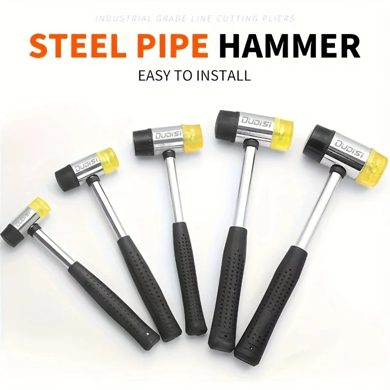 rubber hammer installation hammer equipped with wood ring mandrel sizer for repair and adjustment 1pc