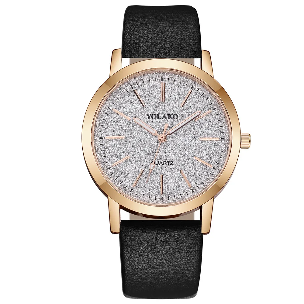 

Women Fashion Wristwatch Trend Romantic Starry Sky Watch Simple Casual Leather Strap Round Dial Watch Daily All-Match Watch