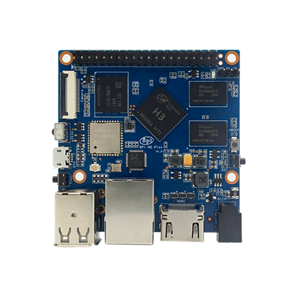 Banana Pi-m2 Plus Allwinner h3 Quad-core Cortex-a7 1gb Ddr3 8gb de Suporte Emmc Hdmi Wifi bt Csi Run Android Ubuntu Debian Banana - Imagem 4