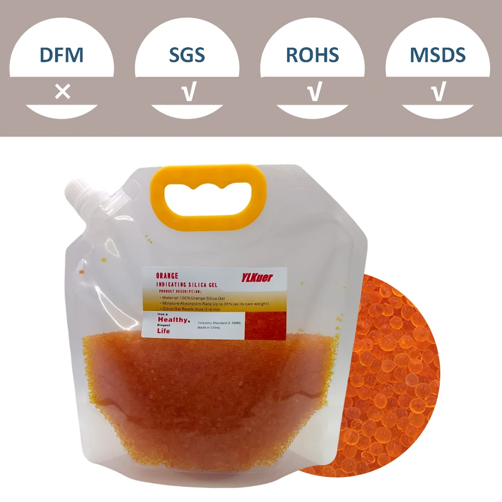 Reusable Desiccant Bulk Color Indicating Rechargeable Desiccant Beads Moisture Absorber Kitchen Living Room Food Dehumidifier