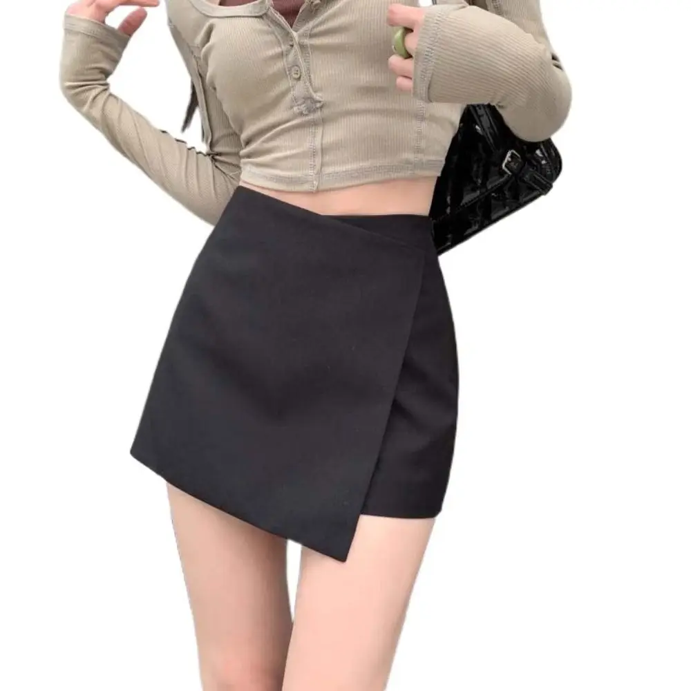 Fashion Asymmetrical A-line Short Skirt Slim Fit High Waist Mini Short Skirt Summer Y2K Women's Shorts Pants Club