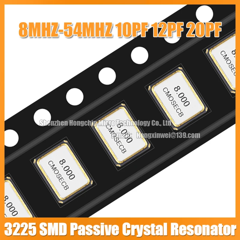 3225 48M 48MHZ 48.000MHZ SMD Passive Crystal Resonator 8PF 10PF 12PF 20PF 10PPM 2P High Precision Quartz Resonator 10PCS