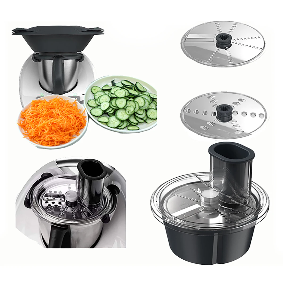 Stainless Steel Vegetable Cutter kitchen Thermomix Accessories Peeler Cutter for TM5 TM6 home appliance Accessorie food processor parts