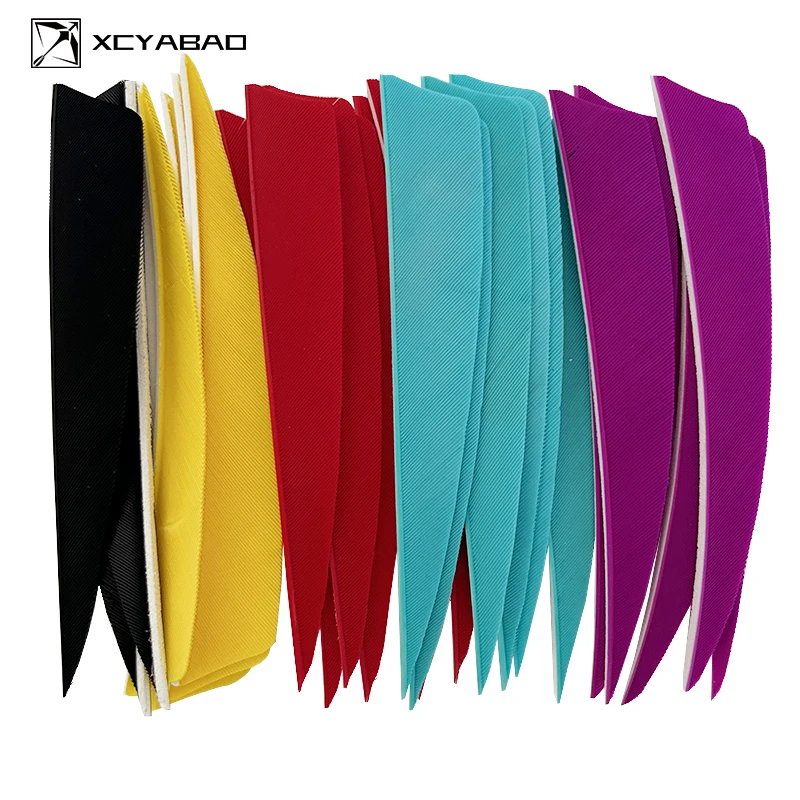 

50Pcs/lot Arrow Vanes 4 Inch Turkey Feather Fletching Shield Cut For DIY Archery Arrow Fletches Accessories RW