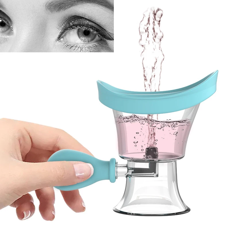 Eyewash Cup 1PC Soft Silicone Eye Wash Cups Eyes Cleaner Flushing Rinse Cups Resuable Bath Eyewash Students New Health Beauty