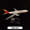 Scale 1:400 Metal Aivation Replica Spain Iberia A330 Airlines Aircraft Diecast Model 15cm Collectible Miniature Toys 1