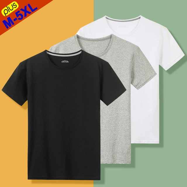 Men's Clothing Wholesale Free Shipping | Basic Cotton White T-shirt - Free - Aliexpress