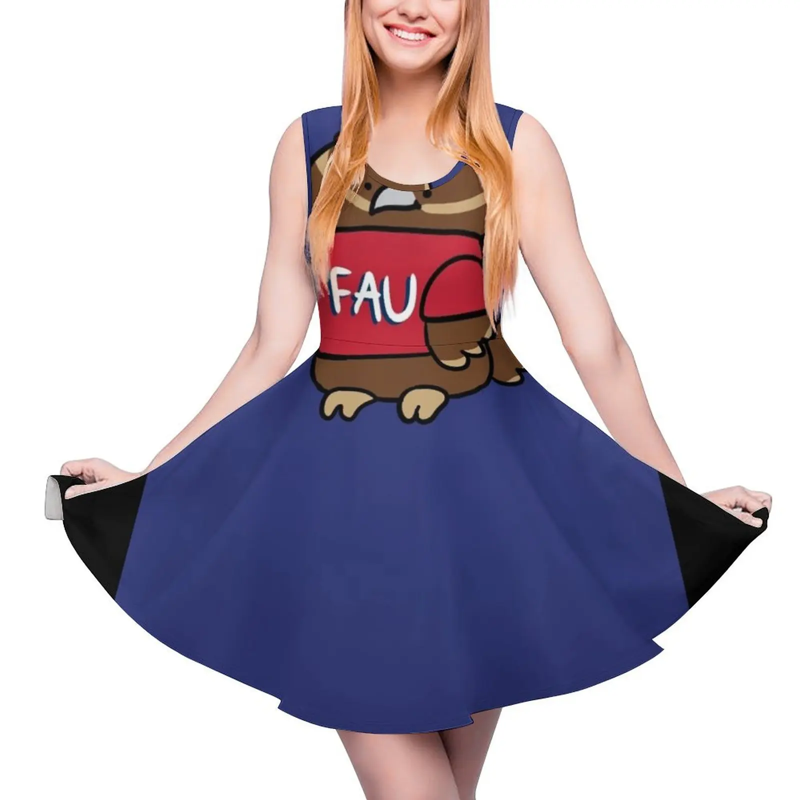 Owlsley the Owl - Florida Atlantic University Sleeveless Dress womens clothing korea stylish Dresses Prom gown