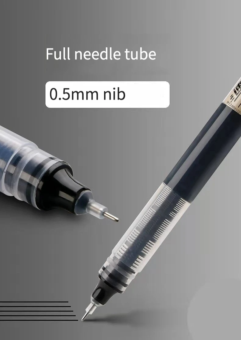 12-farbiges, schnell trocknendes Gelschreiber-Set für Schule, Büro, Zeitschriften, Zeichnung, Kunstmarkierungen, gerader flüssiger Tintenroller, rollende Kugelschreiber – Detail 10