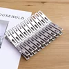 20pcs Stainless Steel Clothespins, Kitchen Sealing Clips, Durable Metal Windproof Clips For Clothes Sock，Document Organizers 1