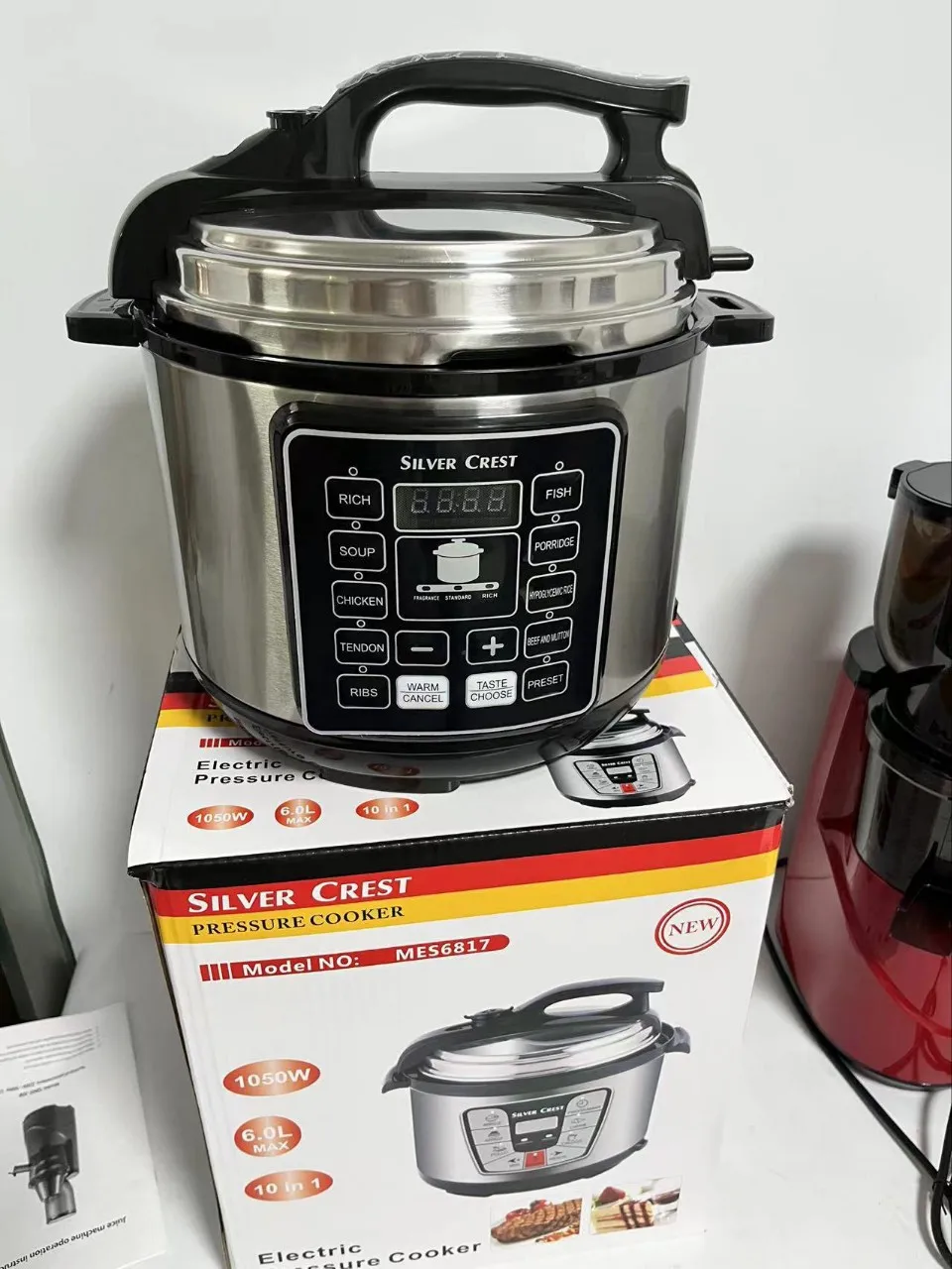 English Electric Pressure Cooker Pressure Cooker Large Capacity 6L Multifunctional Core Non-Stick presure cooker 220V 110V