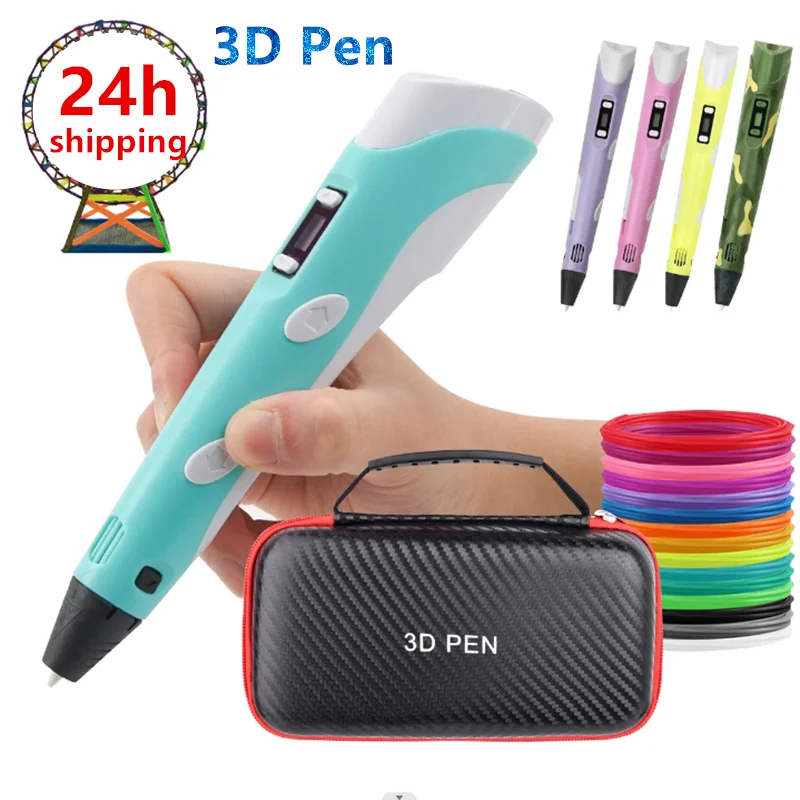 3D Printing Pen with PLA Filament for Children Kids Creative DIY 3D Pen