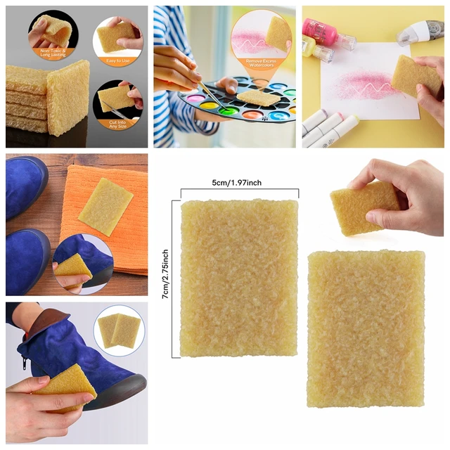 2pcs Durable Glue Residue Cement Eraser Rubber Cleaning Eraser For Removing  Adhesive And Residues From Paper Plastic And More - AliExpress