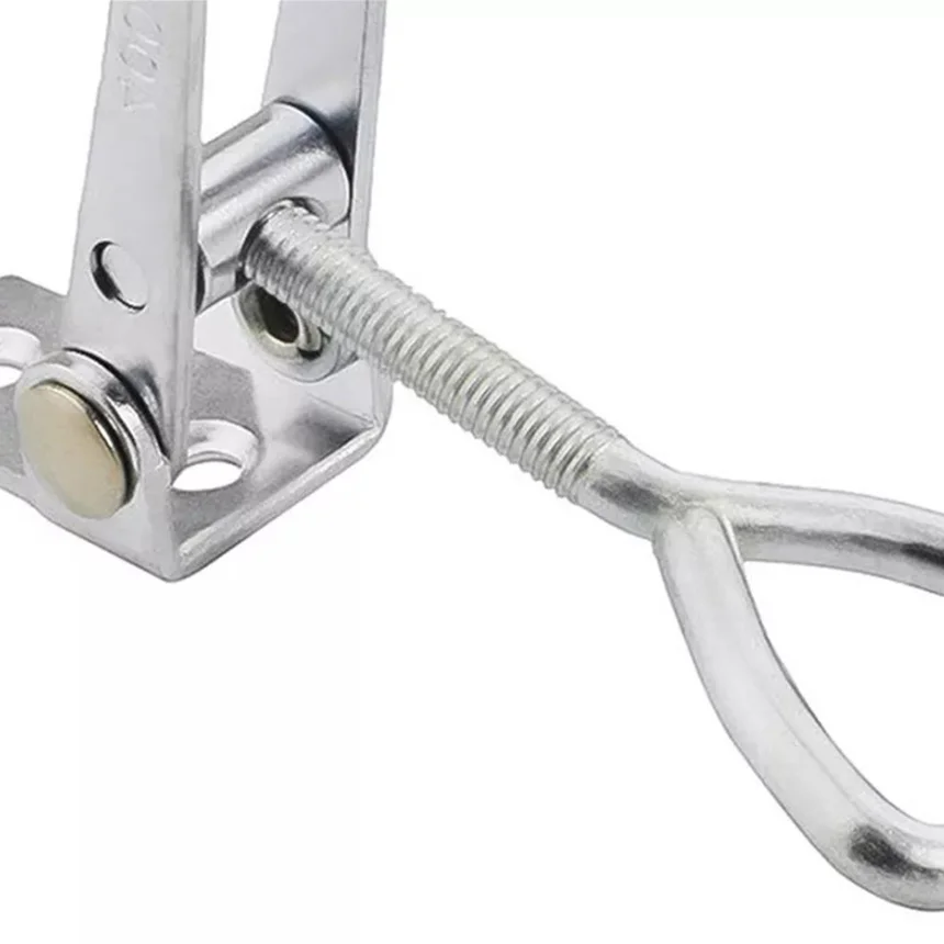 ALLSOME 2/4/8/10Pcs 4001 Industrial Metal Buckles with Quick Clamping and Mechanical Locking for Hardware Iron Boxes