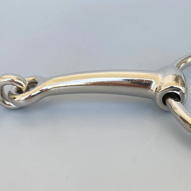 Horse Bit Stainless Steel Ring Snaffle Bits Copper Mouth Product 12.5cm Iron Nickel Plated Bits 6