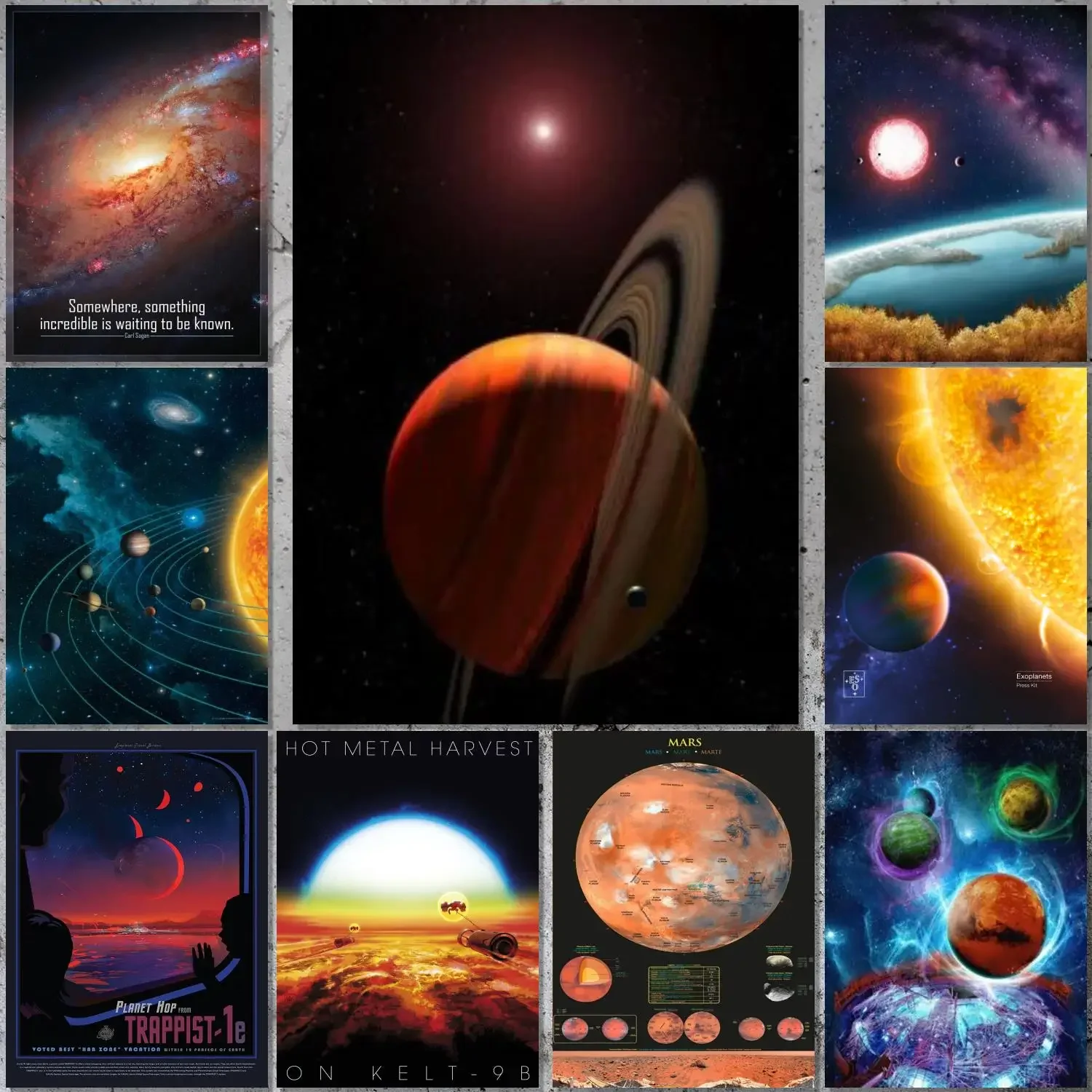 

Постер на холсте с изображением космоса, Вселенной