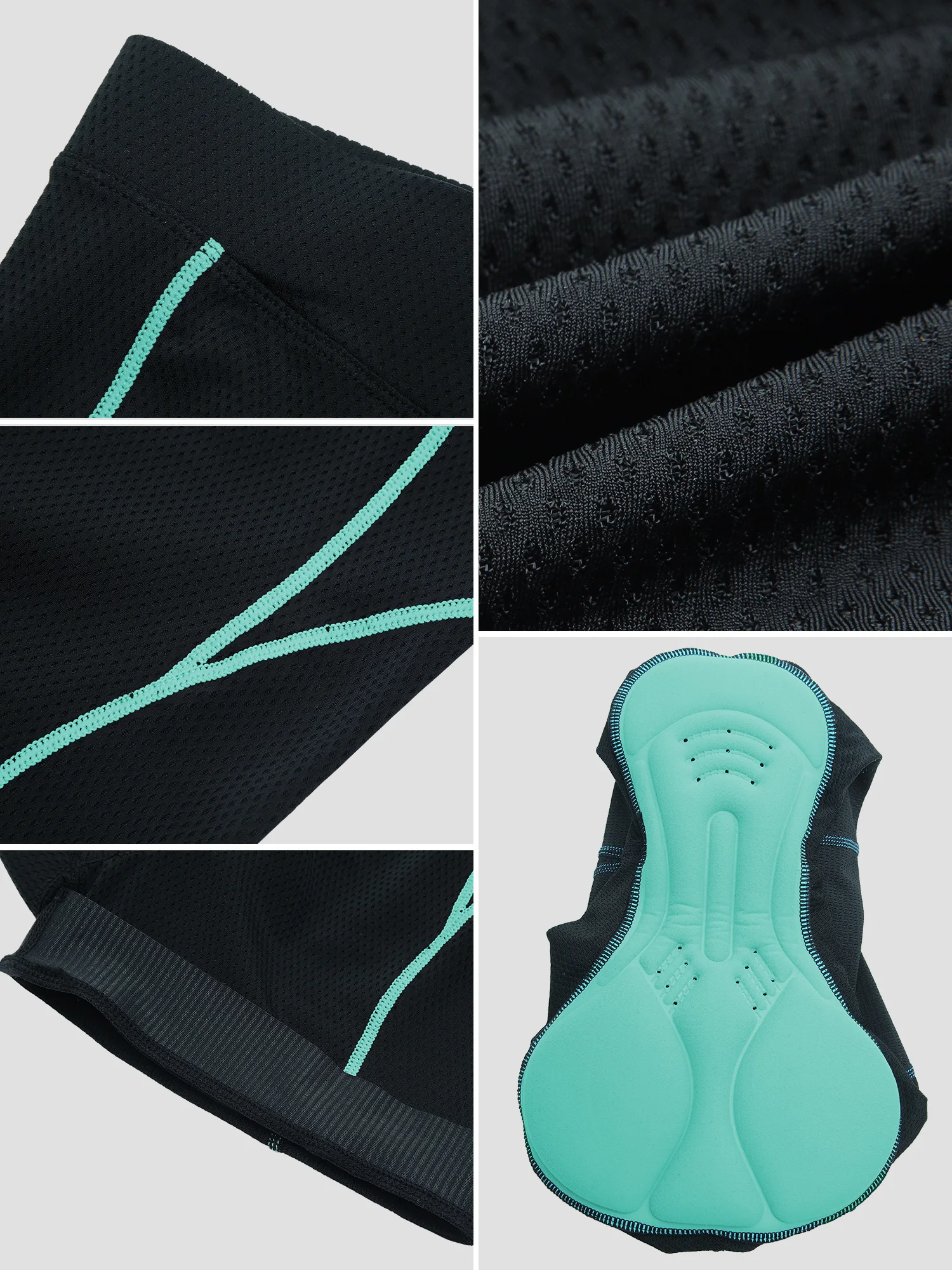 Ladies' Cycling Shorts Breathable Sports Shorts Built-in High-Elasticity Sponge Cushion Pad Suitable For Outdoor Sports