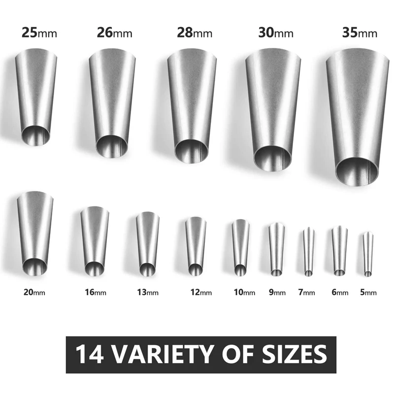 Caulking Nozzle 14PCS Stainless Steel Glue Nozzles Clean Lines Caulk Nozzle Applicator Caulking Finisher Glue Silicone Sealant Finishing Tools caulking gun nozzles,caulking nozzle