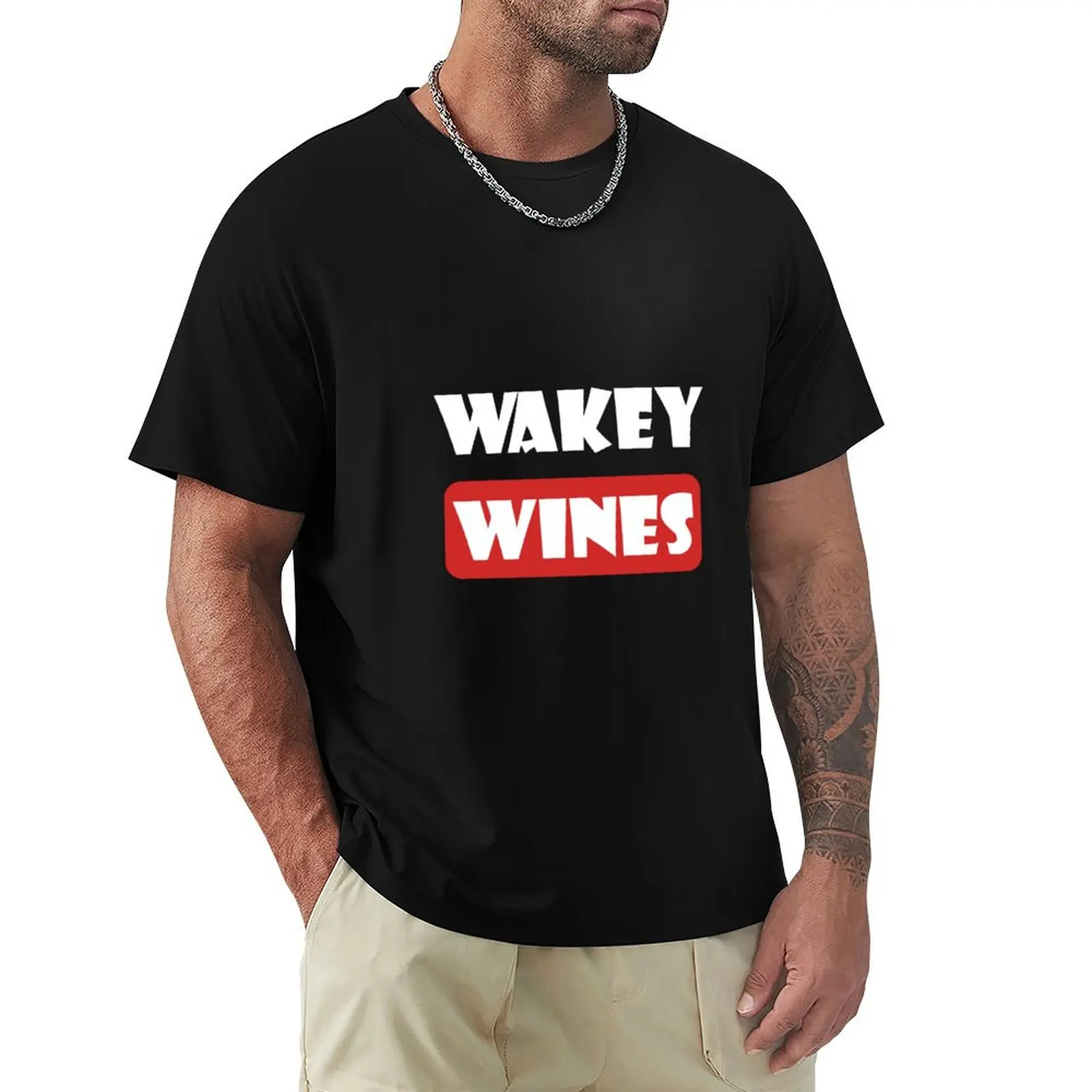 

Wakey Wines for drink lover T-Shirt sweat anime clothes sublime tees mens funny t shirts
