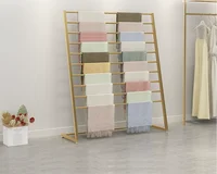 Floor to ceiling scarf display rack, silk scarf rack, pants fabric multi-layer hanging rack, packaging paper storage displayracK 1