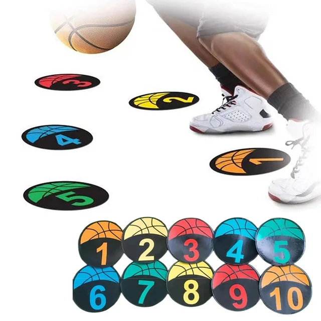 12Pcs Colored Spot Marker Non-Slip Agility Markers Flat Cones Dots For  Football Basketball Training Dance Practice - AliExpress