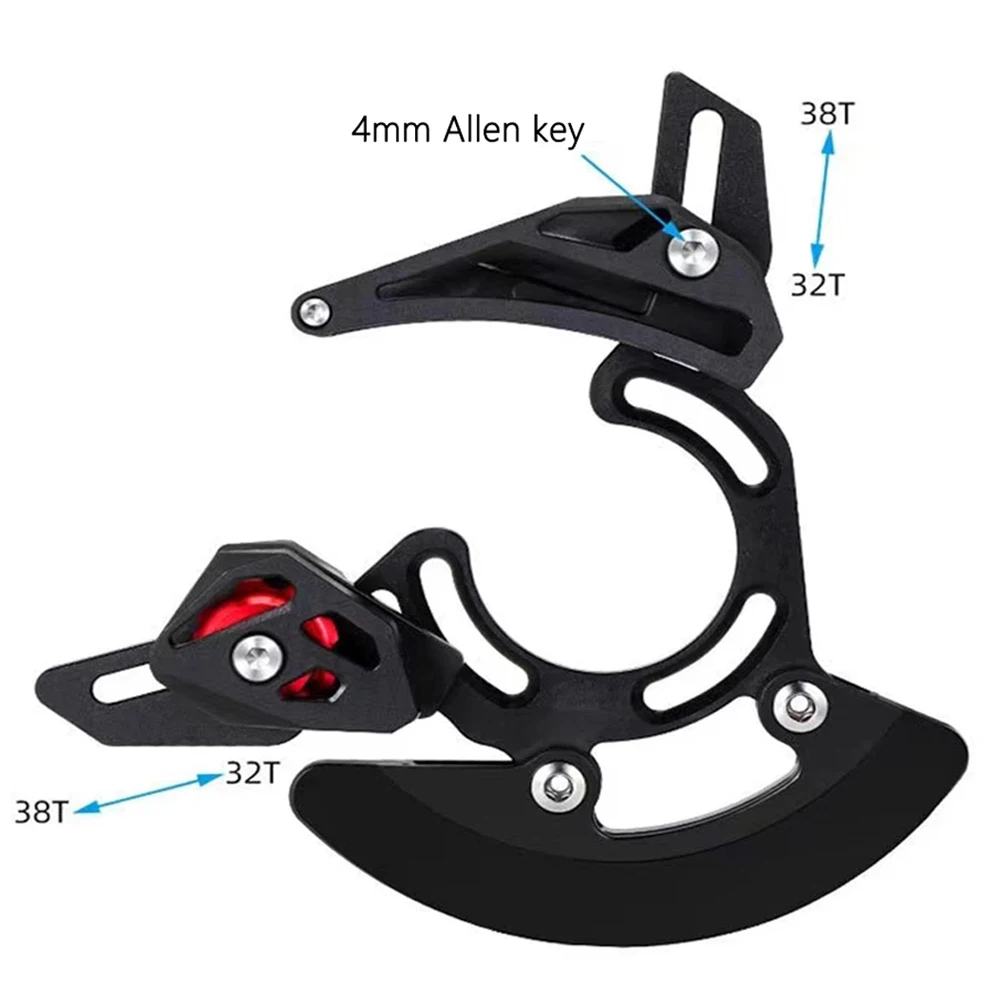 thumbnail image 2 of Bike Chain Guide Mounting Set - CG15 Aluminum Alloy Single Disc Sprocket Guard For Mountain Bike 2 of 14