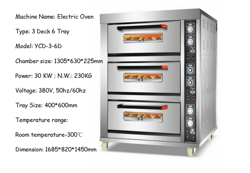 Commercial Electric oven 1200w baking oven 3 layers oven baking bread cake  Pizza machine FKB-3 1pc - AliExpress