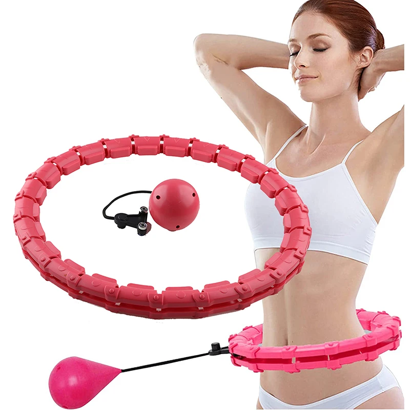 Fitness Hoop Adjustable Sport Hoops for Abdominal Exercise Detachable Massage