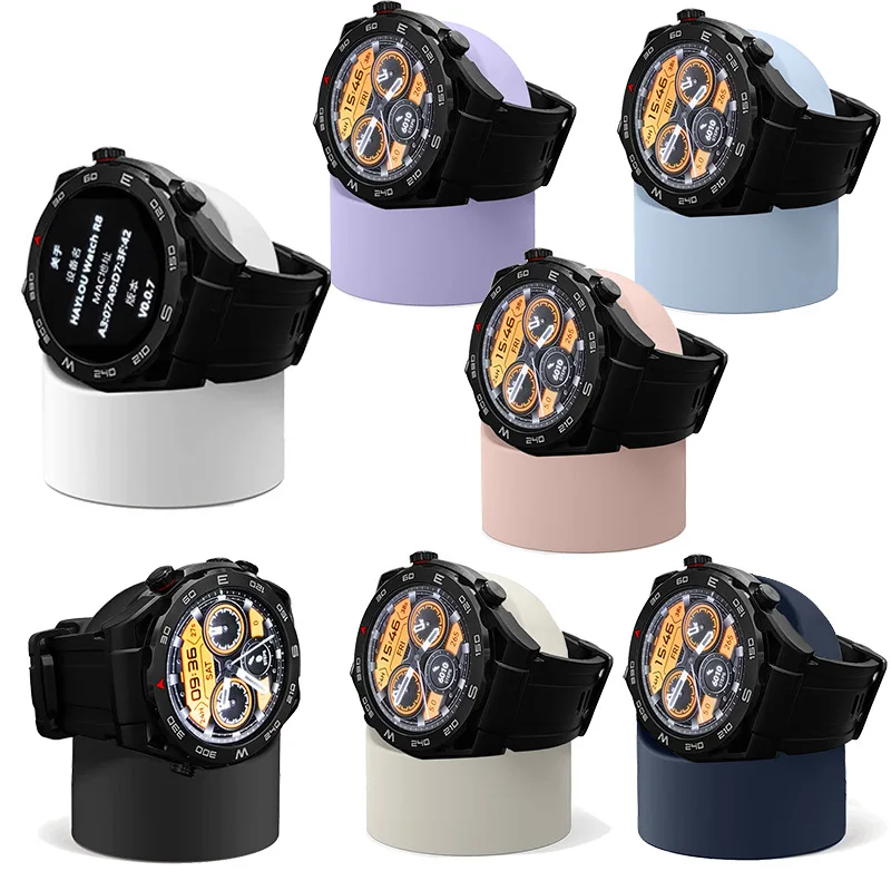 Carica In Silicone Per Haylou Watch R8 Holder Hand Free Cable Hole Supporto Di Ricarica Staffa Di Ricarica Per Supporto Per Caricabatterie Per Haylou 