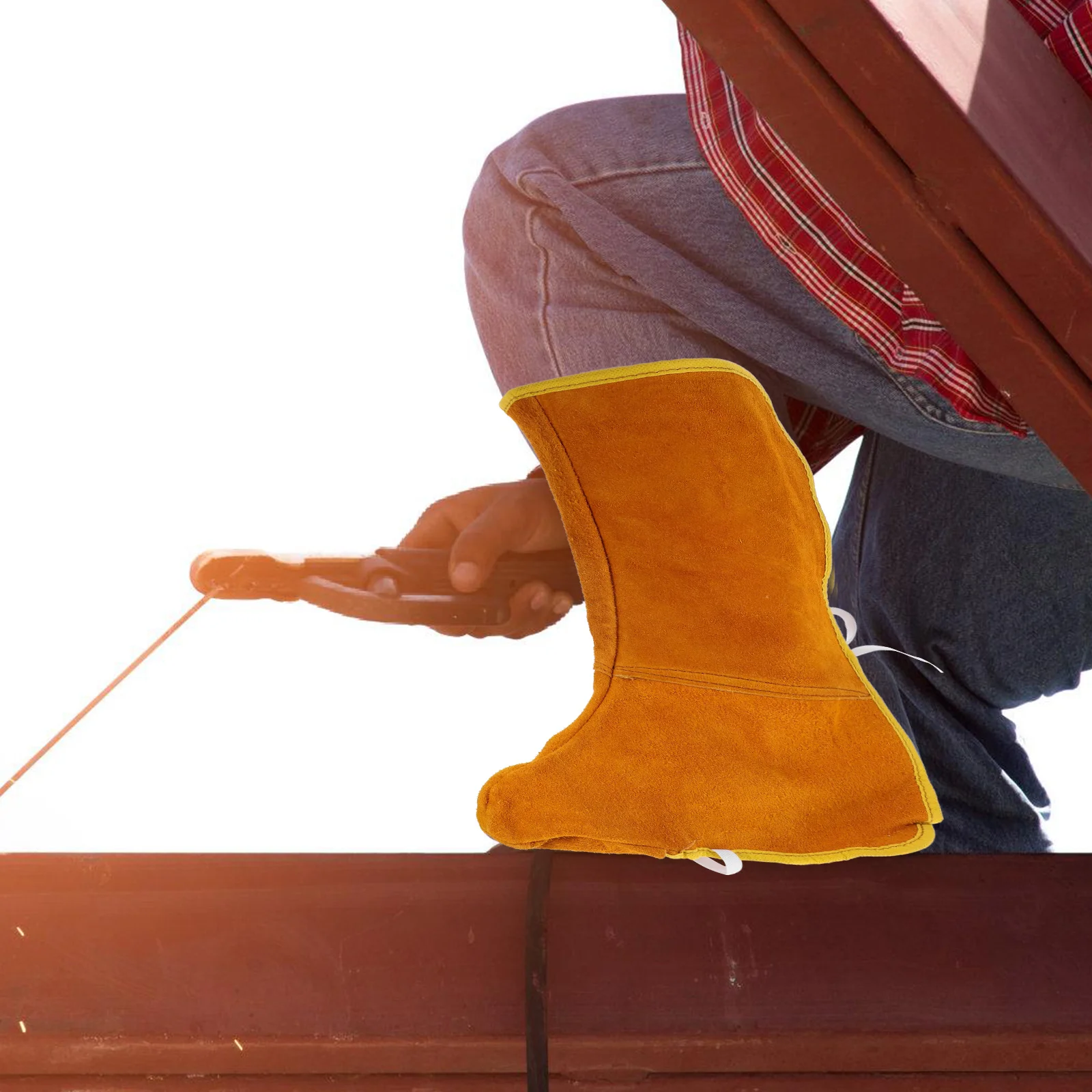 남성용 용접 부츠, 신발 보호 커버, 신발 용품, 안전 커버, 2 개