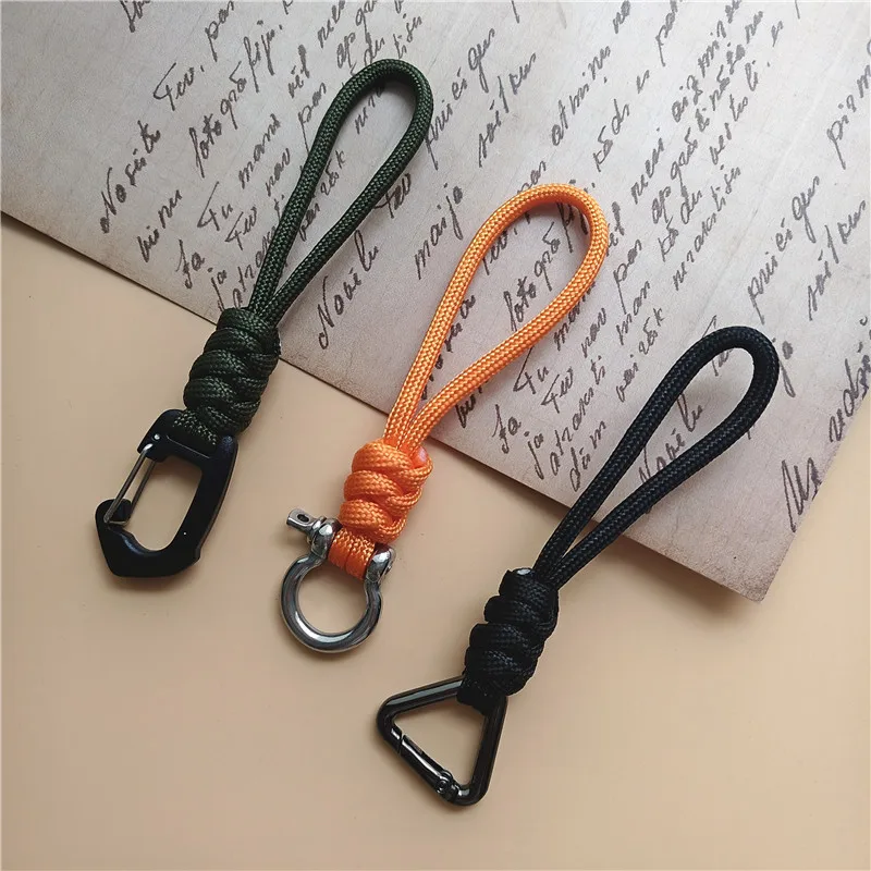 Heavy Metal Handmade Keychain Strap: Premium Nylon Rope Lanyard