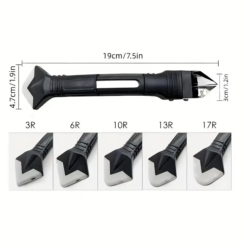 Silicone Scraper Squeegee Glue Remover Knife Caulking Angle Beauty Crack...