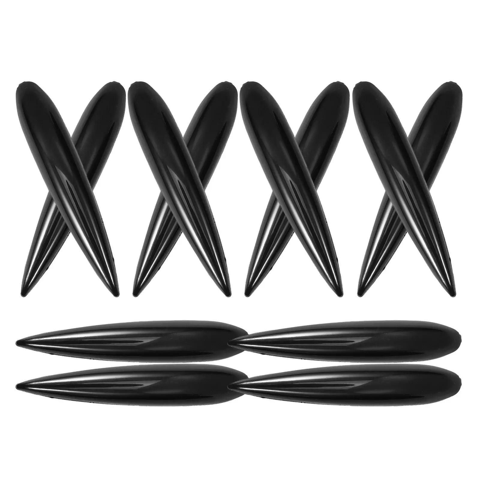 12Pcs 자동차 범퍼 가드 스트립 ABS 충돌 방지 패치 자체 접착 보호 장치 범용 Suv 픽업 트럭 안티 스크래치 트림