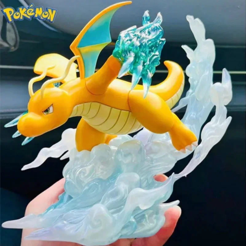 

2024 New Pokemon Anime Figure Dragonite Figurine 17cm Pvc Statue Model Dolls Collectible Room Ornament Toy Birthday Gifts