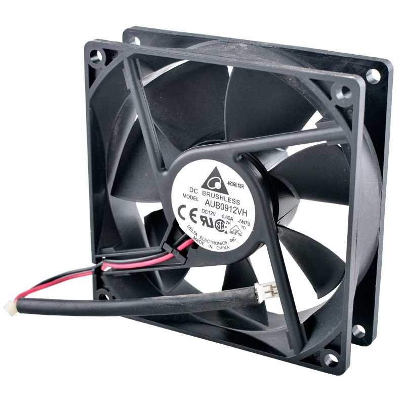 92x92x25mm DC12V 0.60A 2 linhas Ventilador de