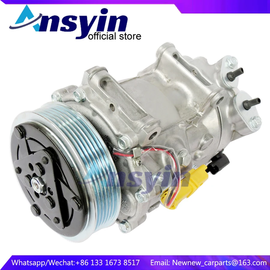 

Компрессор SD7C16 A/C для Peugeot 307 308 807 607 406 Citroen C4 Berlingo 9659875880 9651911480 9656483580 9800839580 9671216780