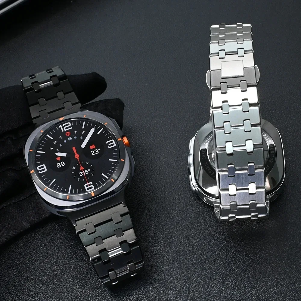 Stainless Steel Metal Watch Strap - Elegant Bracelet Design