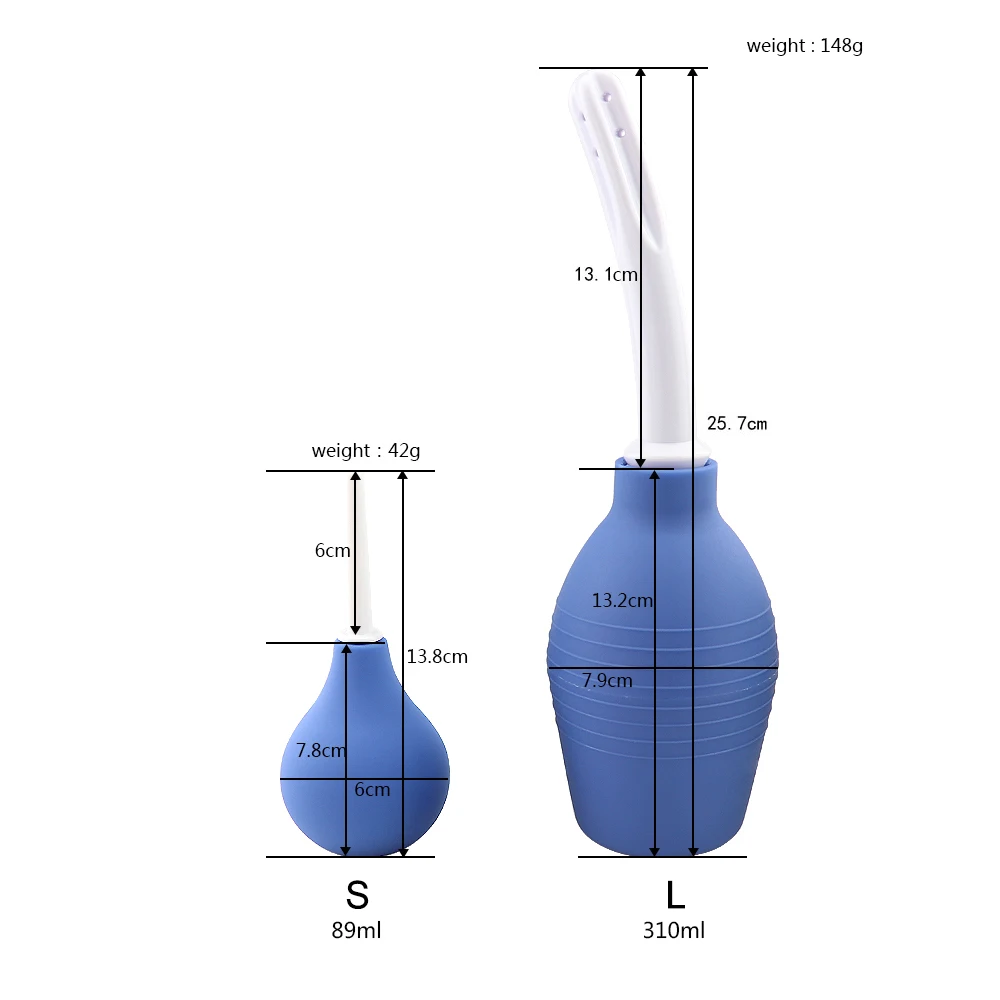 Medical Women Rectal Cleaner Vagina Enemator Enema Syringe Stream Douche Colon System Washing Bottle Nozzle Plug Water Container 6