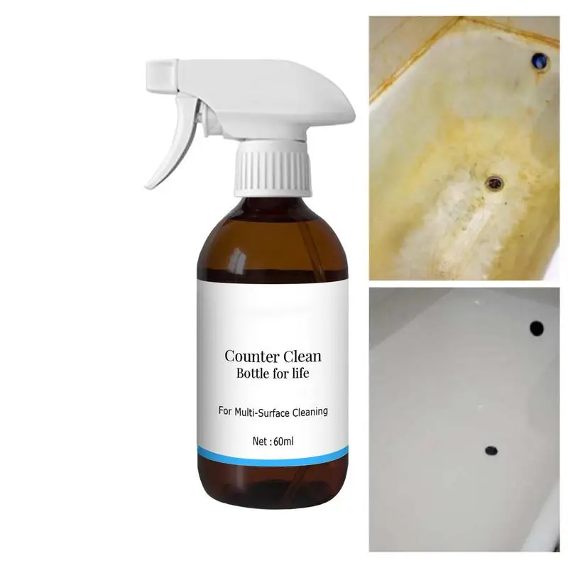 

Kitchen Cleaner Spray 60ml Effective Kitchen Cleaning Mist For Countertop Stubborn Grease & Grime Remover Universal Heavy Oil