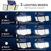 Solar Light Outdoor 328/348 LED Integrated Super Bright Motion Sensor Strong Power IP65 Waterproof 3 Working Modes Garden Wall 3