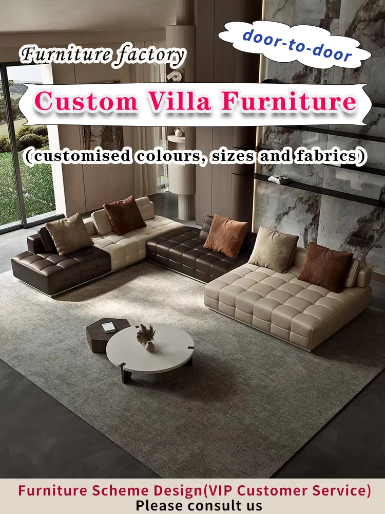 High-end Furniture Customisation Whole House Furniture Customized Custom Size Fabric Colour Match Scheme Design Villa
