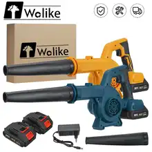 

Wolike Cordless Electric Air Blower Vacuum Computer Dust Cleaner Handheld Leaf Collector Turbo Blower for Makita 18v Battery