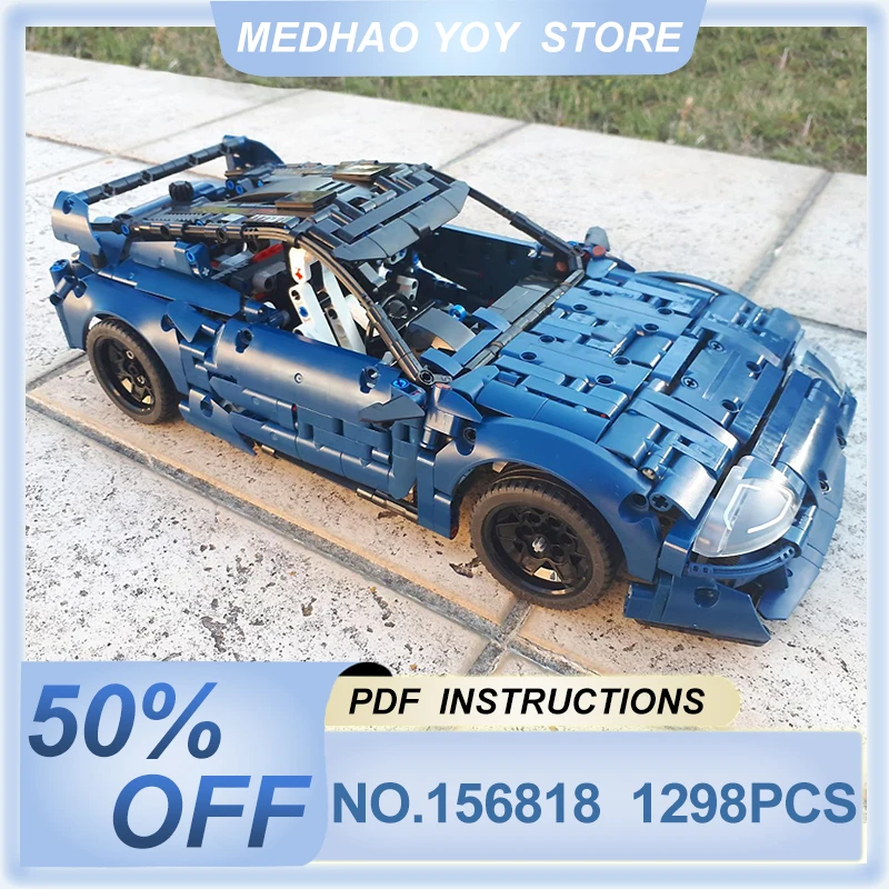 

Новинка, модель спортивного автомобиля MOC-156818 Supra MK, набор строительных блоков 42154, игрушка-пазл для автомобиля, подарок для детей на день рождения