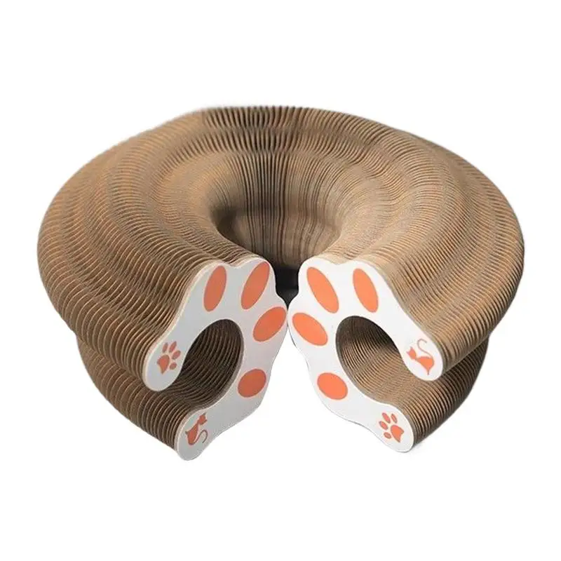 Organ Cat Scratcher Board Cat Toys Scratching with Bell Ball Pet Enrichment Play Game for Small Medium Animals
