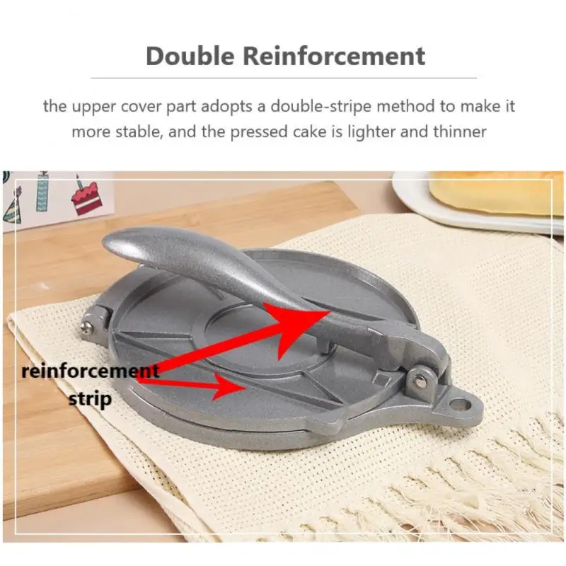 Tortilla Press Maker Aluminium Alloy Mexican Tortilla Press Corn Tortillas Dough Pressing Tools Home And Kitchen Utensils