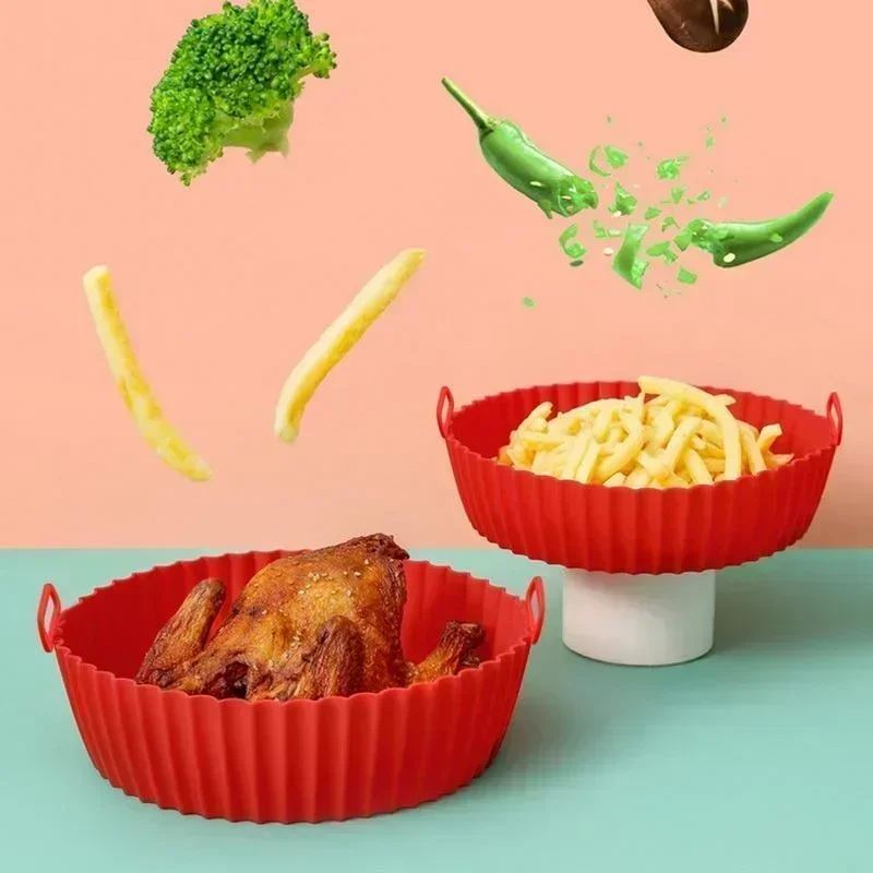 Reusable Non-Stick Silicone Liners for Air Fryers - Food Safe Accessory